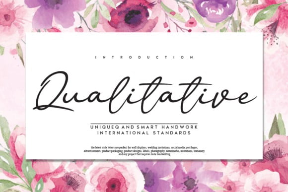 Qualitative Font