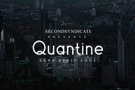 Quantine - sans serif font
