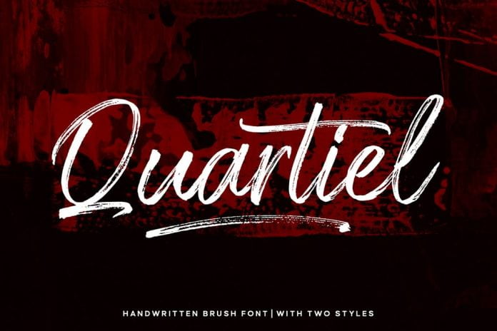 Quartiel Brush Font