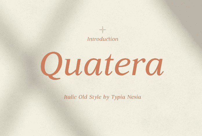 Quatera Italic Font