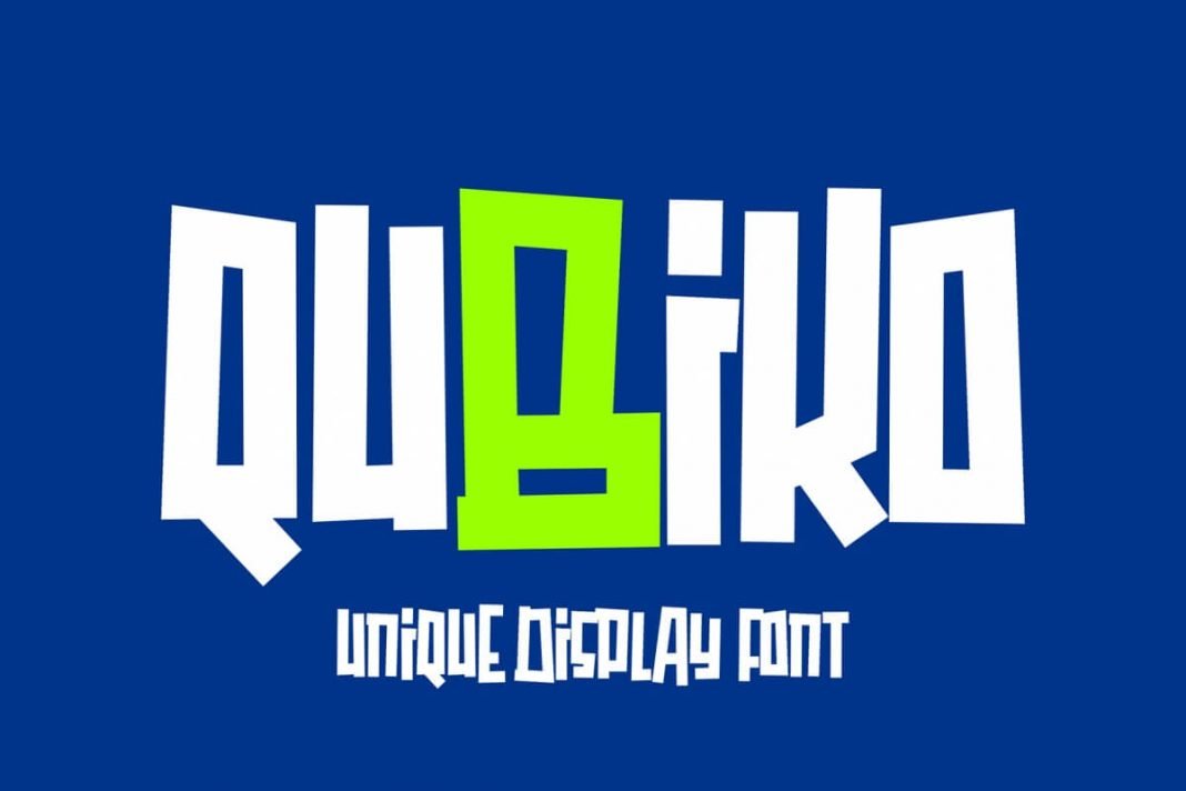 Qubiko font