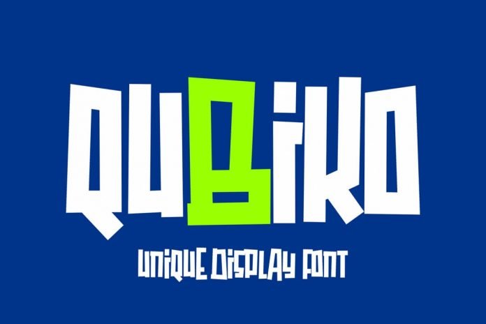 Qubiko font