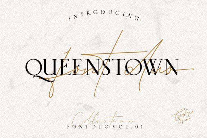 Queenstown 2 Font Signature & serif