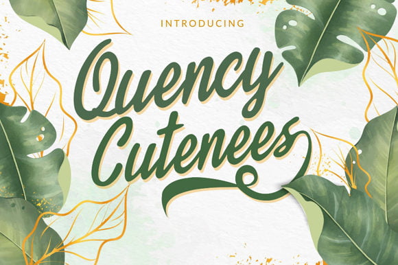 Quency Cutenees Font