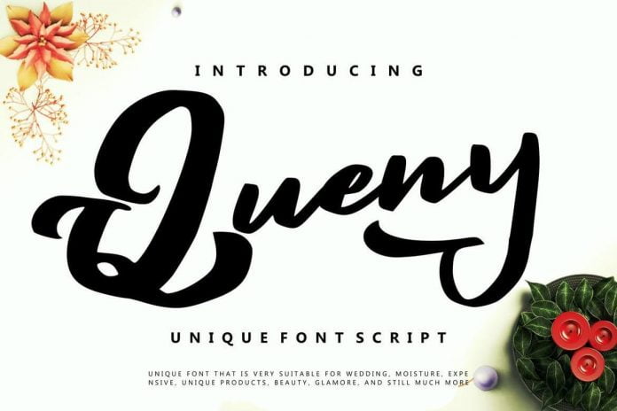 Queny Unique Font Script