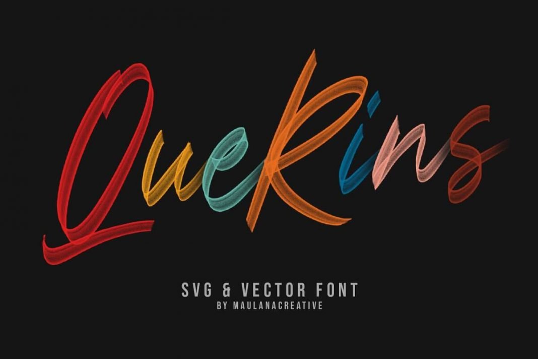 Querins SVG Brush Font