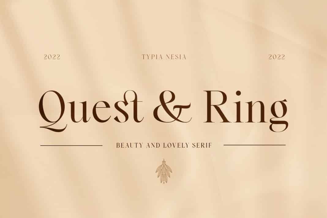 Quest and Ring Font