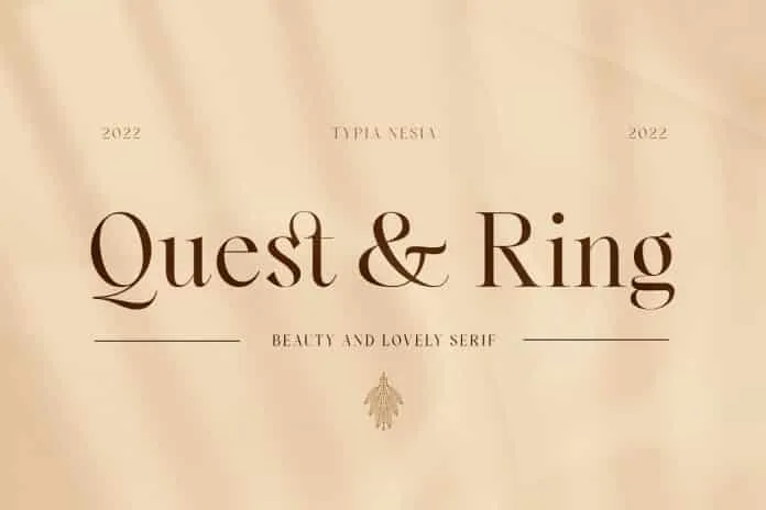 Quest and Ring Font