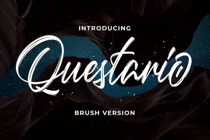 Questario Brush Style Font