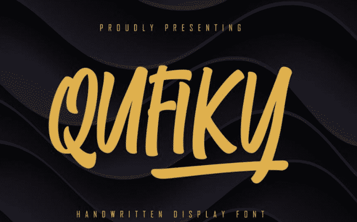 Qufiky Handwritten Display Font