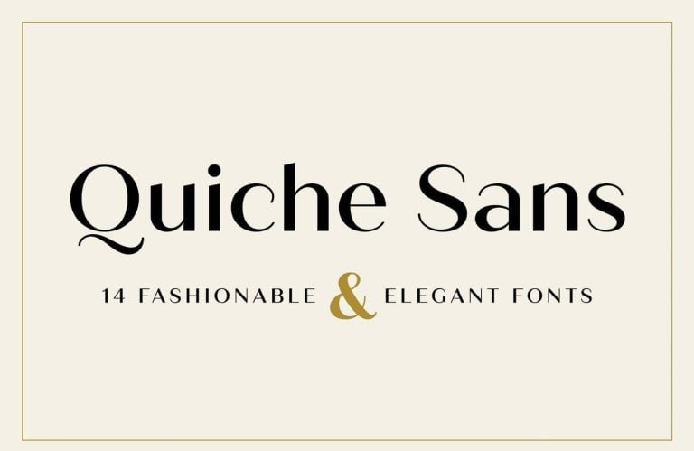 Quiche Sans Font Family Free Download