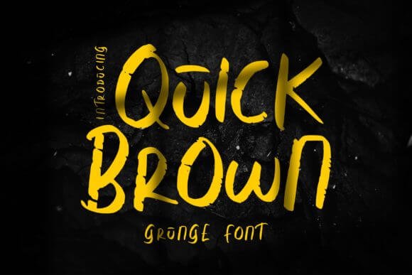 Quick Brown Font