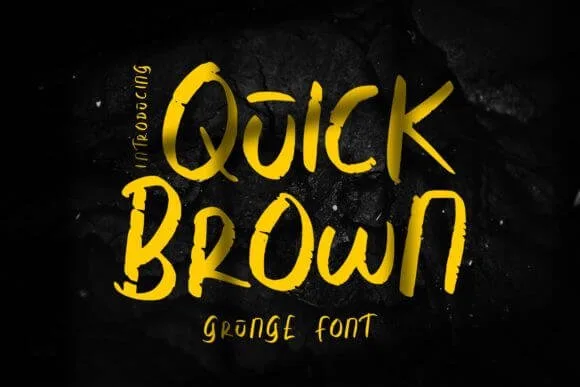 Quick Brown Font