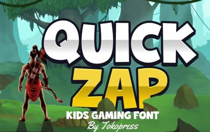 Quick Zap - Kids font