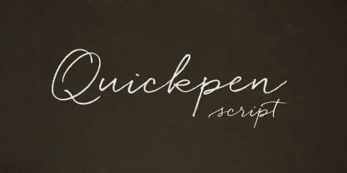 Quickpen Font