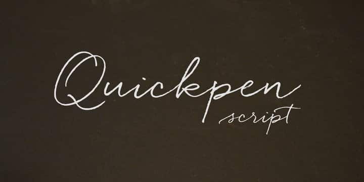 Quickpen Font