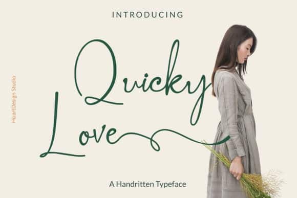 Quicky Love Font