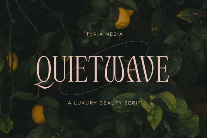 Quietwave - Luxury Beauty Expressive Serif Font