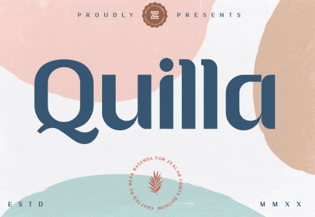 Quilla multipurpose elegant font