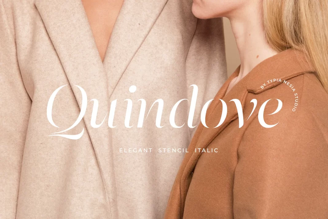 Quindove Stencil Serif Font