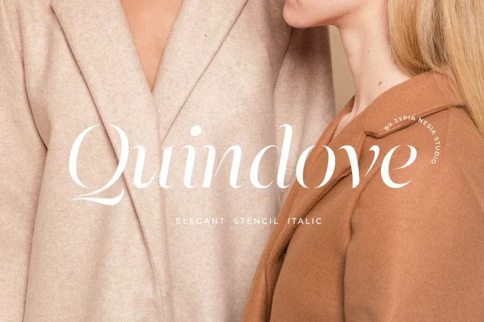 Quindove Stencil Serif Font