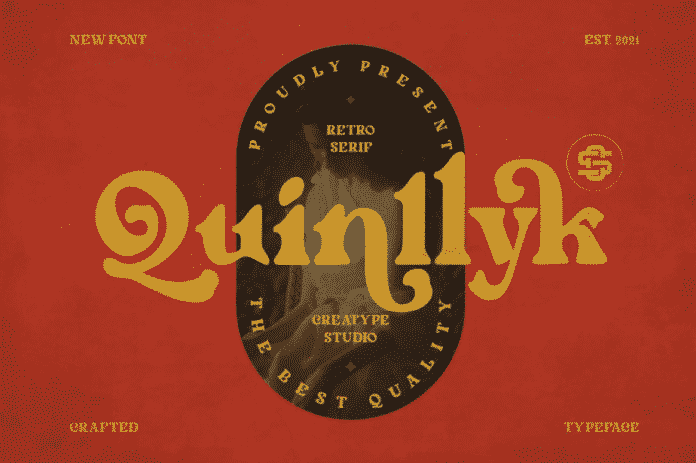 Quinlliyk – Retro Serif Font