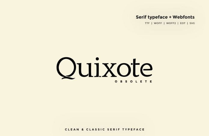 Quixote Obsolete Classic Typeface WebFonts