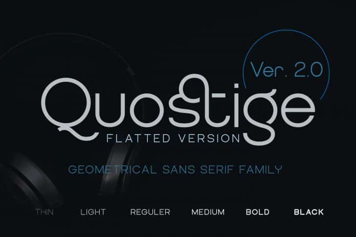 Quostige Flatted Font