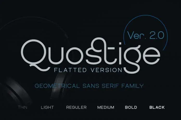 Quostige Flatted Font