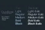 Quostige Flatted Font