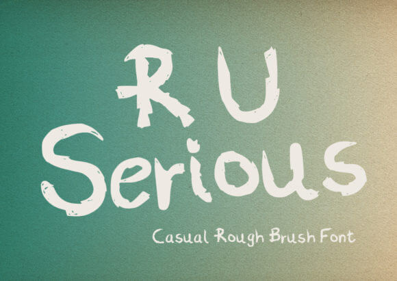 R U Serious Font