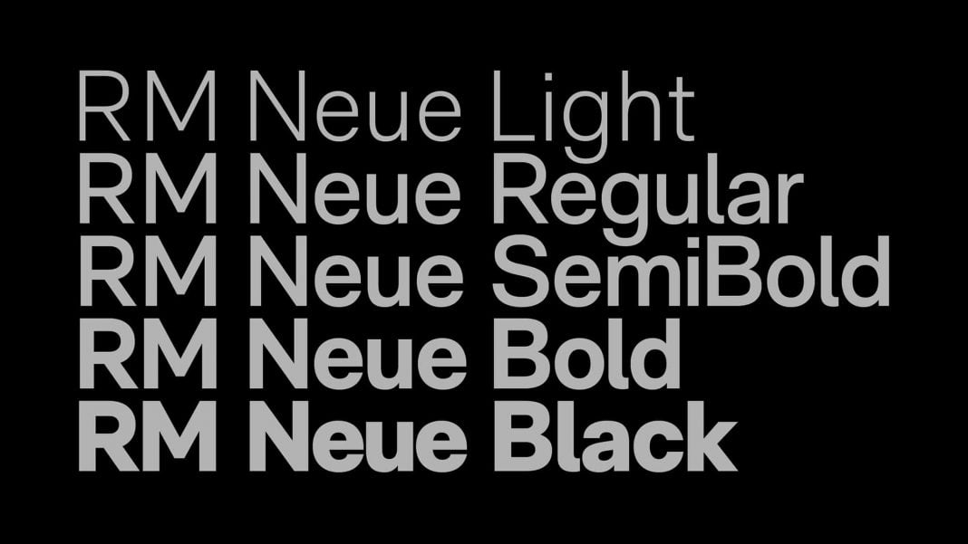 RM Neue Font Family