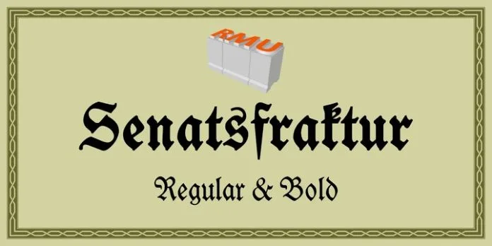 RMU Senatsfraktur Font