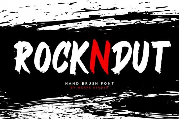 ROCKNDUT - Hand Brush Font