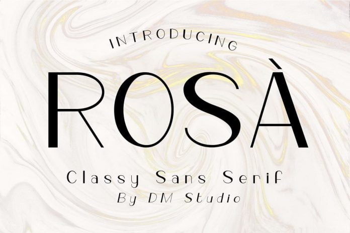 ROSA - Classy Sans Serif Font