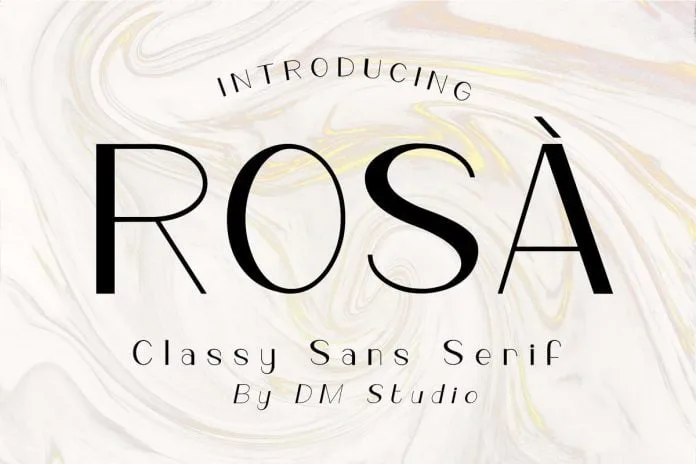 ROSA - Classy Sans Serif Font