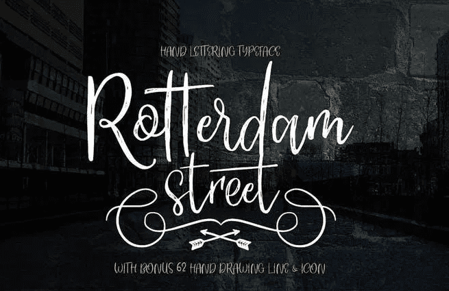 ROTTERDAM STREET - handlettered
