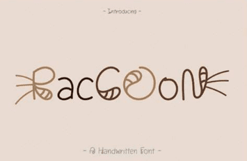 Raccoon Font