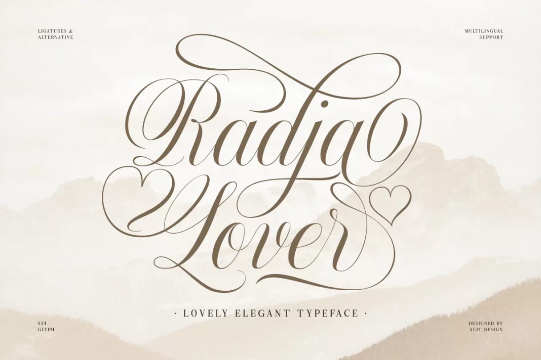 Radja Lover - Script Font