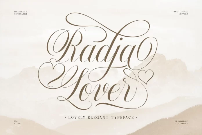Radja Lover - Script Font