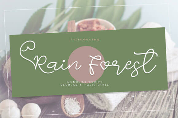 Rain Forest Font