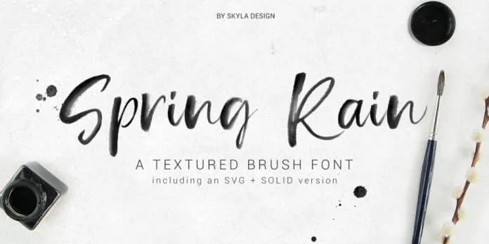 Rain in Spring Font