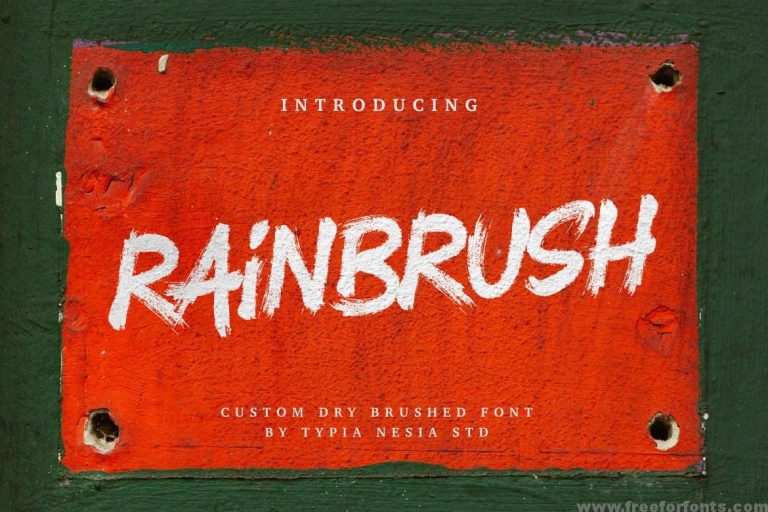RainBrush Font Free Download