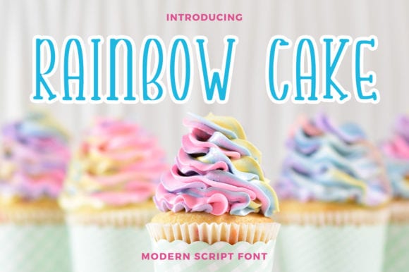 Rainbow Cake Font