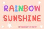 Rainbow Sunshine Font