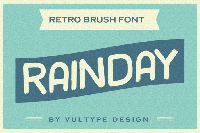 Rainday Vintage Retro Font