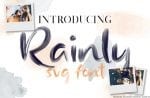 Rainly - Brush & SVG Font