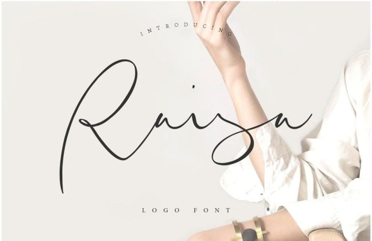 Raisa Script – Logo Font Free Download