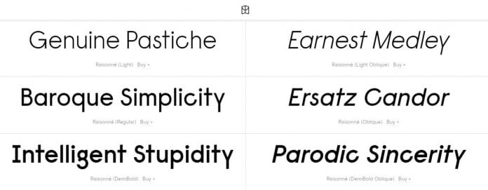 Raisonné Pro (Raisonne Pro) Font Family