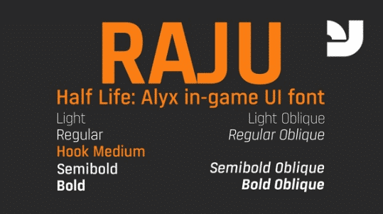 Raju font family